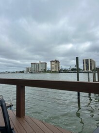 Our view with dolphin sightings in the am
