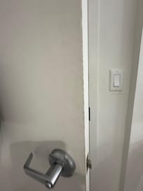 State of room may be difficult to see due to lighting