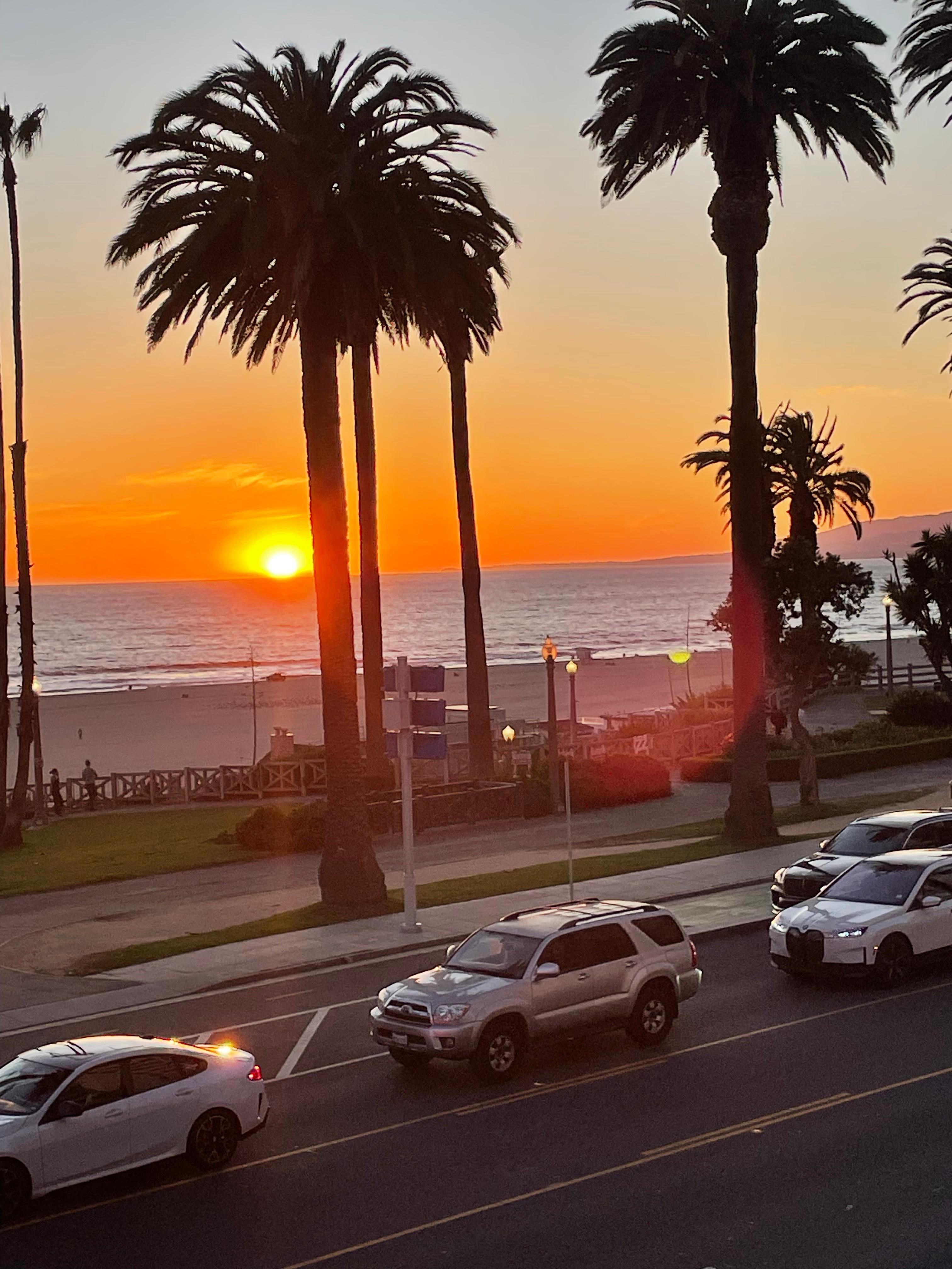 All four of these photos were taken from our second floor balcony