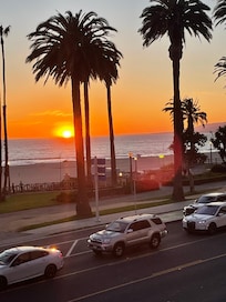 All four of these photos were taken from our second floor balcony