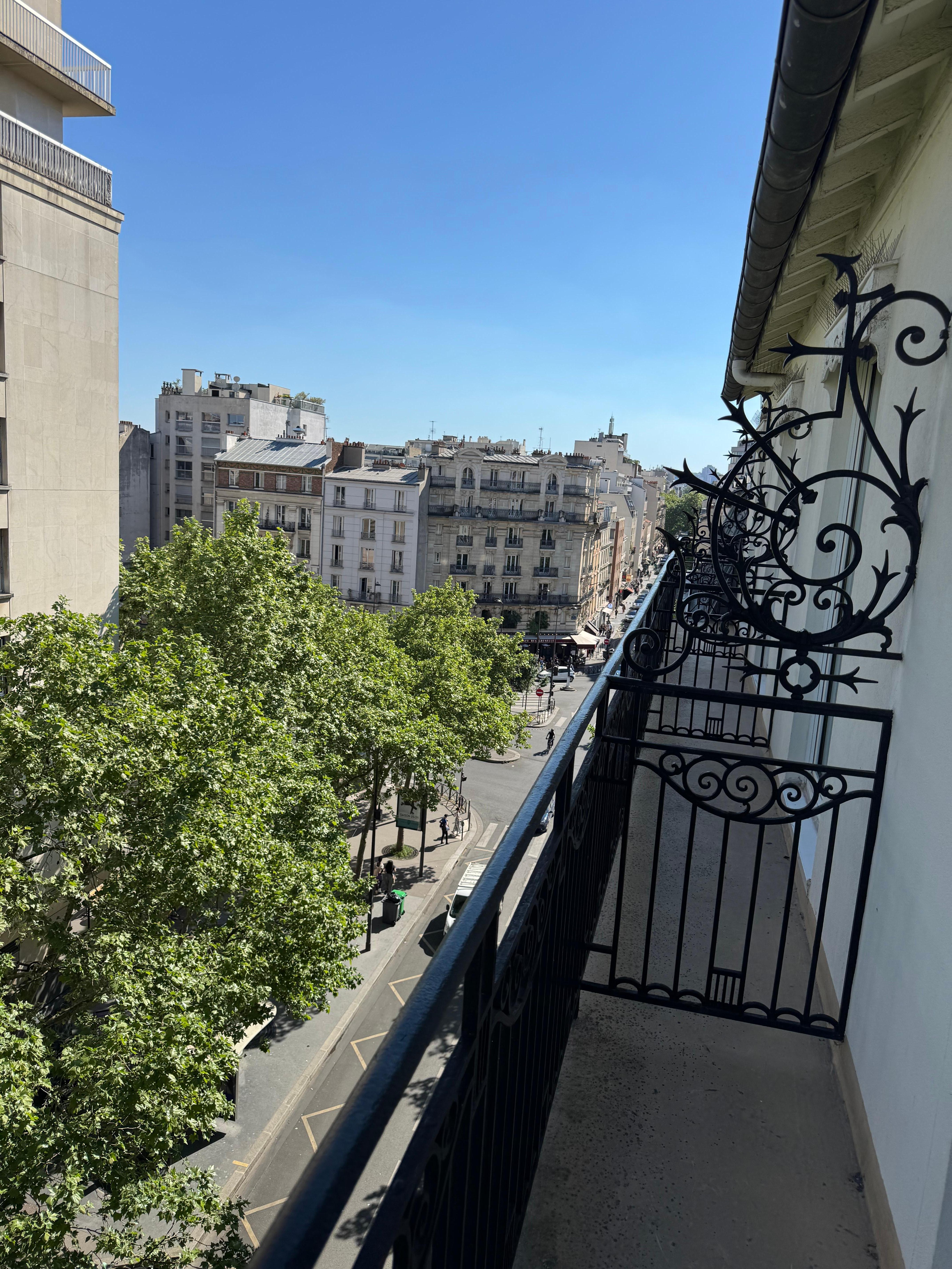 Balcony to the right, room 606.