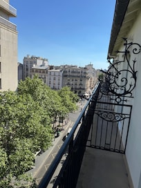 Balcony to the right, room 606.