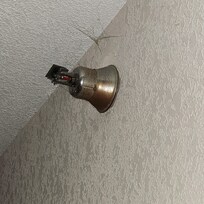 cobwebs in many places throughout the room and bathroom