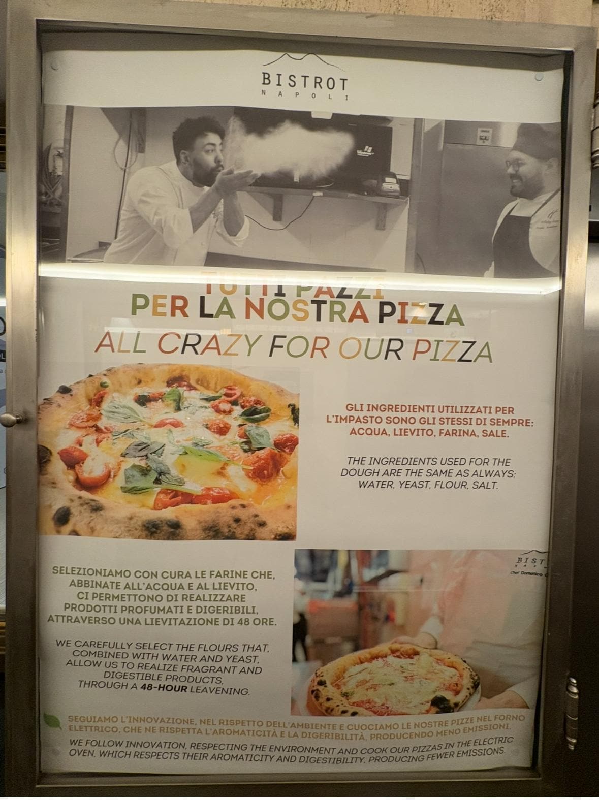 They have a specialty pizza service. 