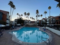 Resort pool, well maintained.
