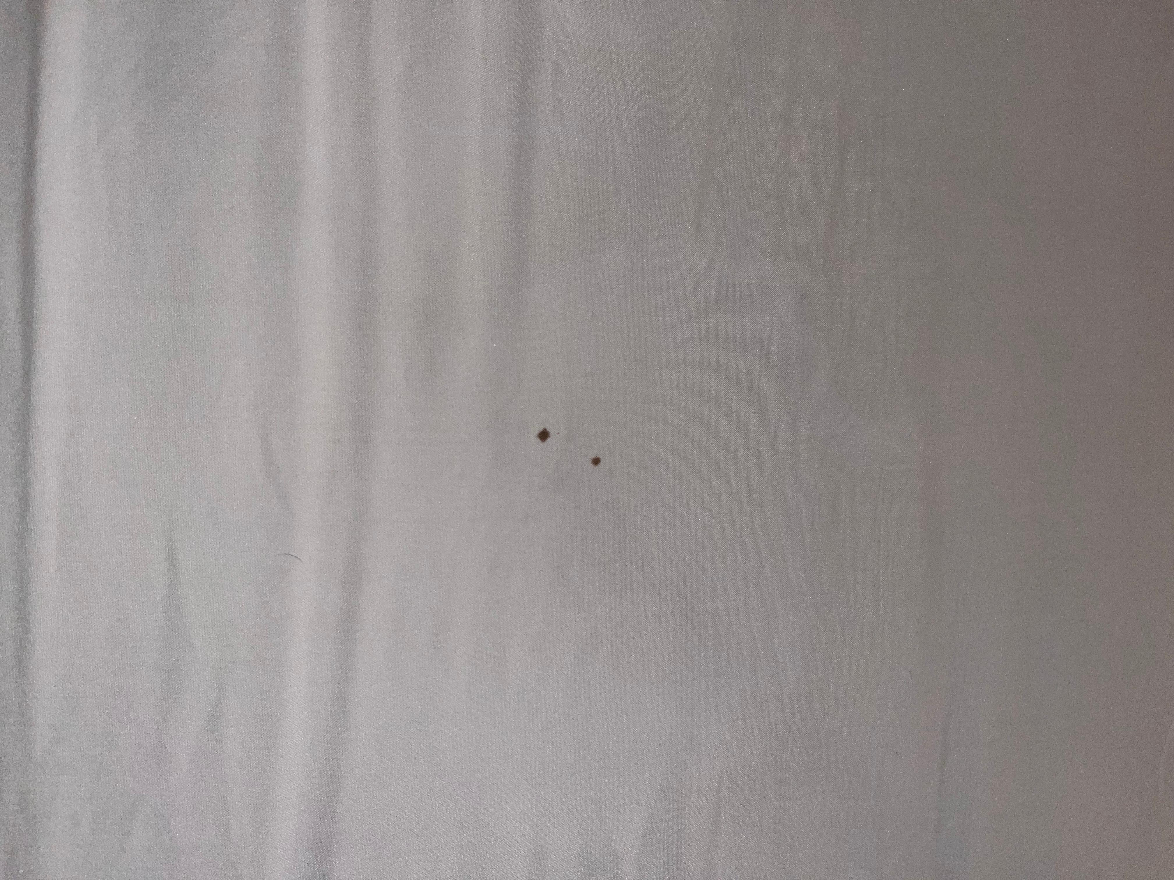 Blood stains on sheets