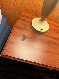 Burned circles in the table