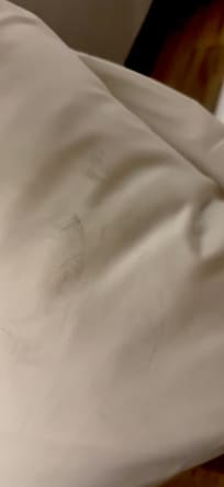 Stain on pillow