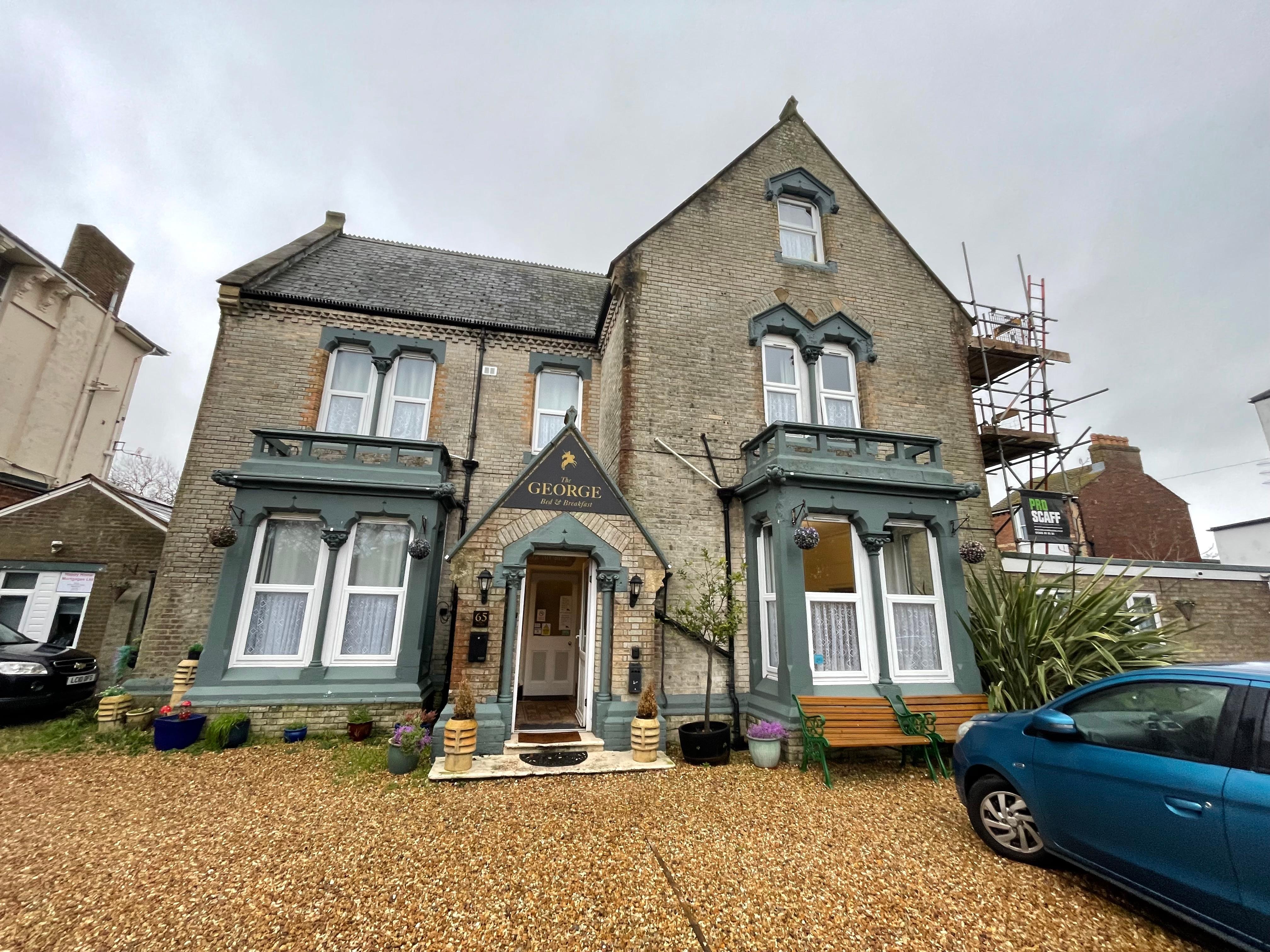 Lots of parking, great food and friendly staff 