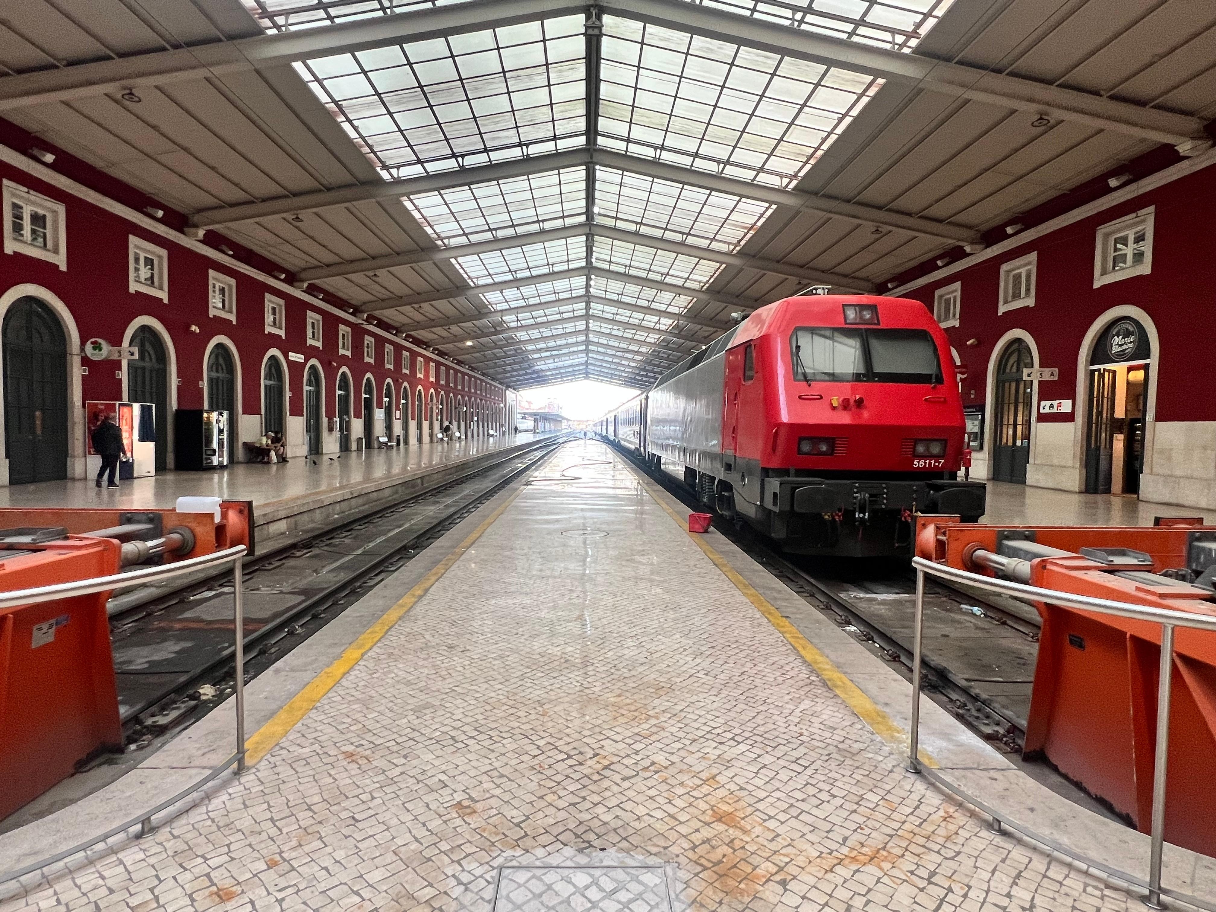 Train station below
