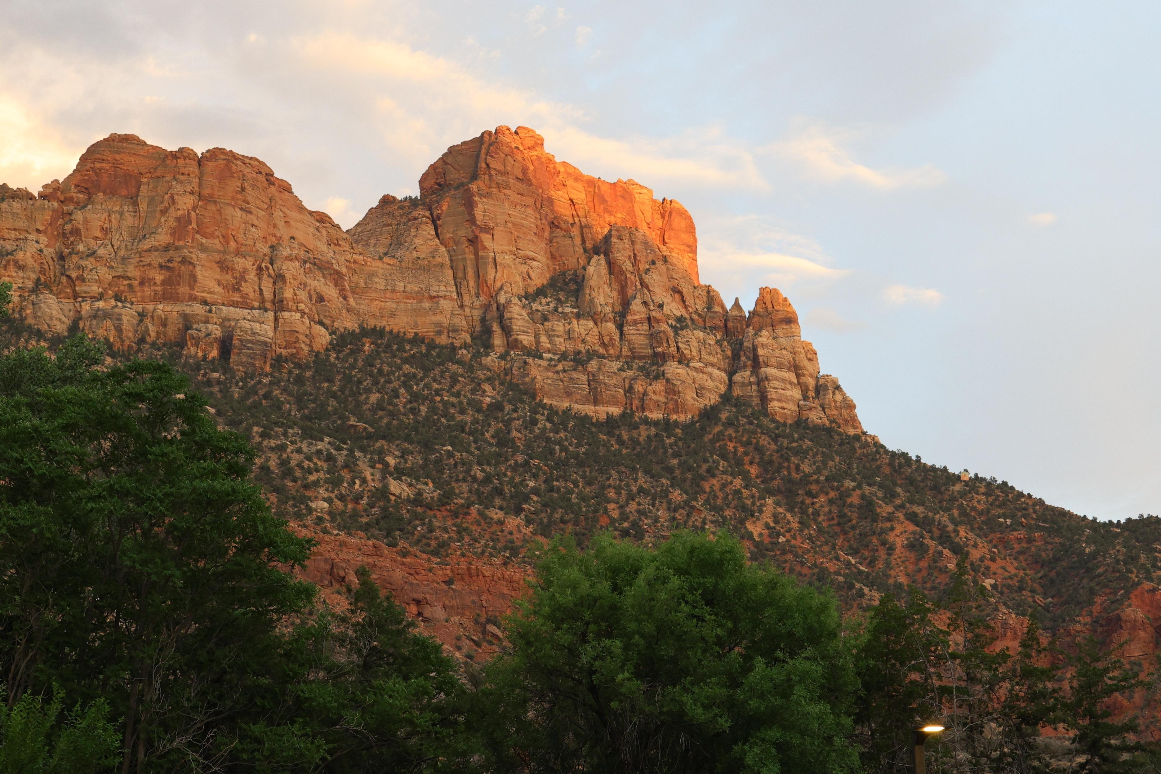 View from the parking lot