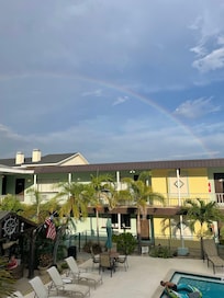 Rainbow after storm.