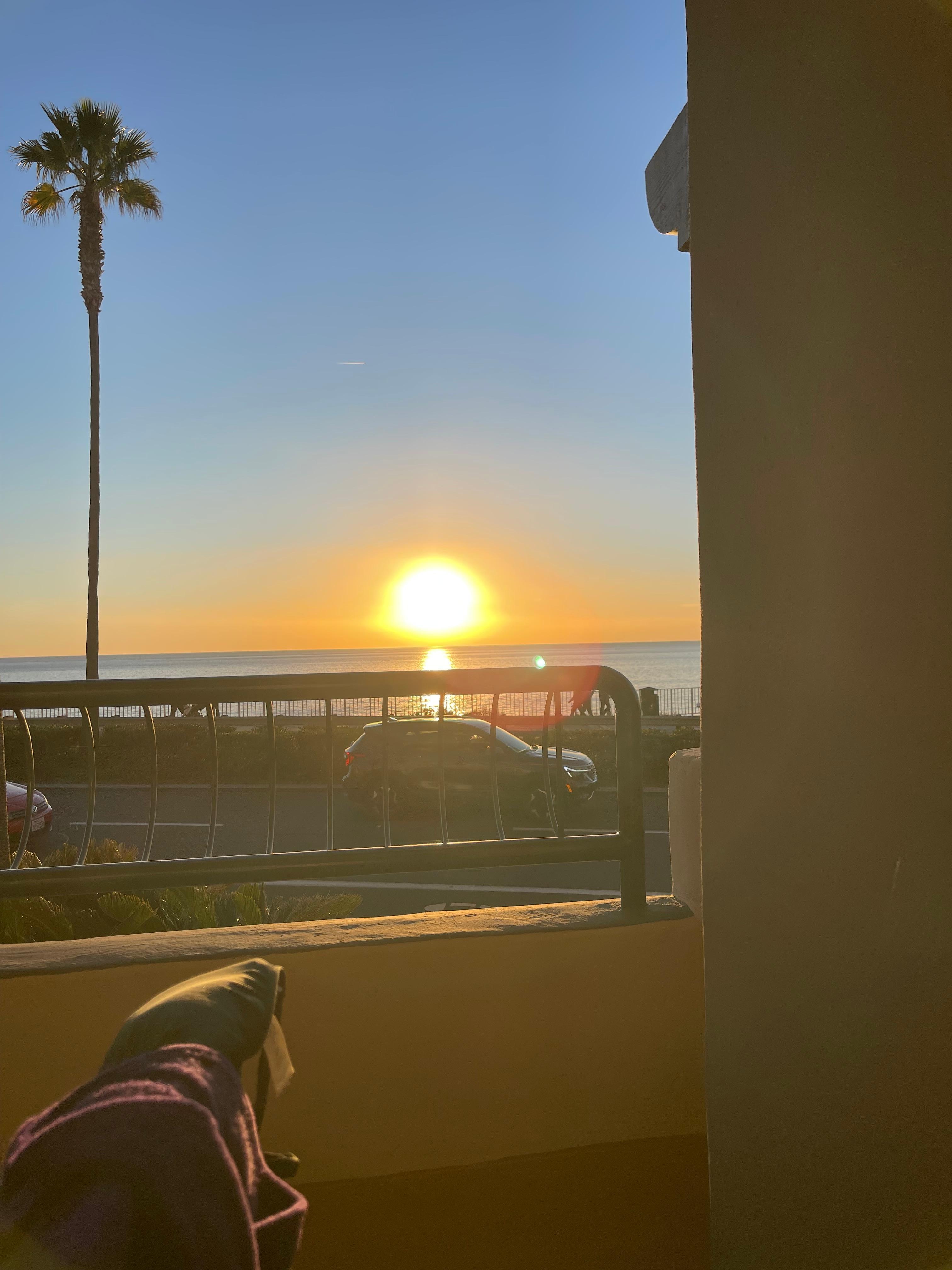 Sunset from our room 