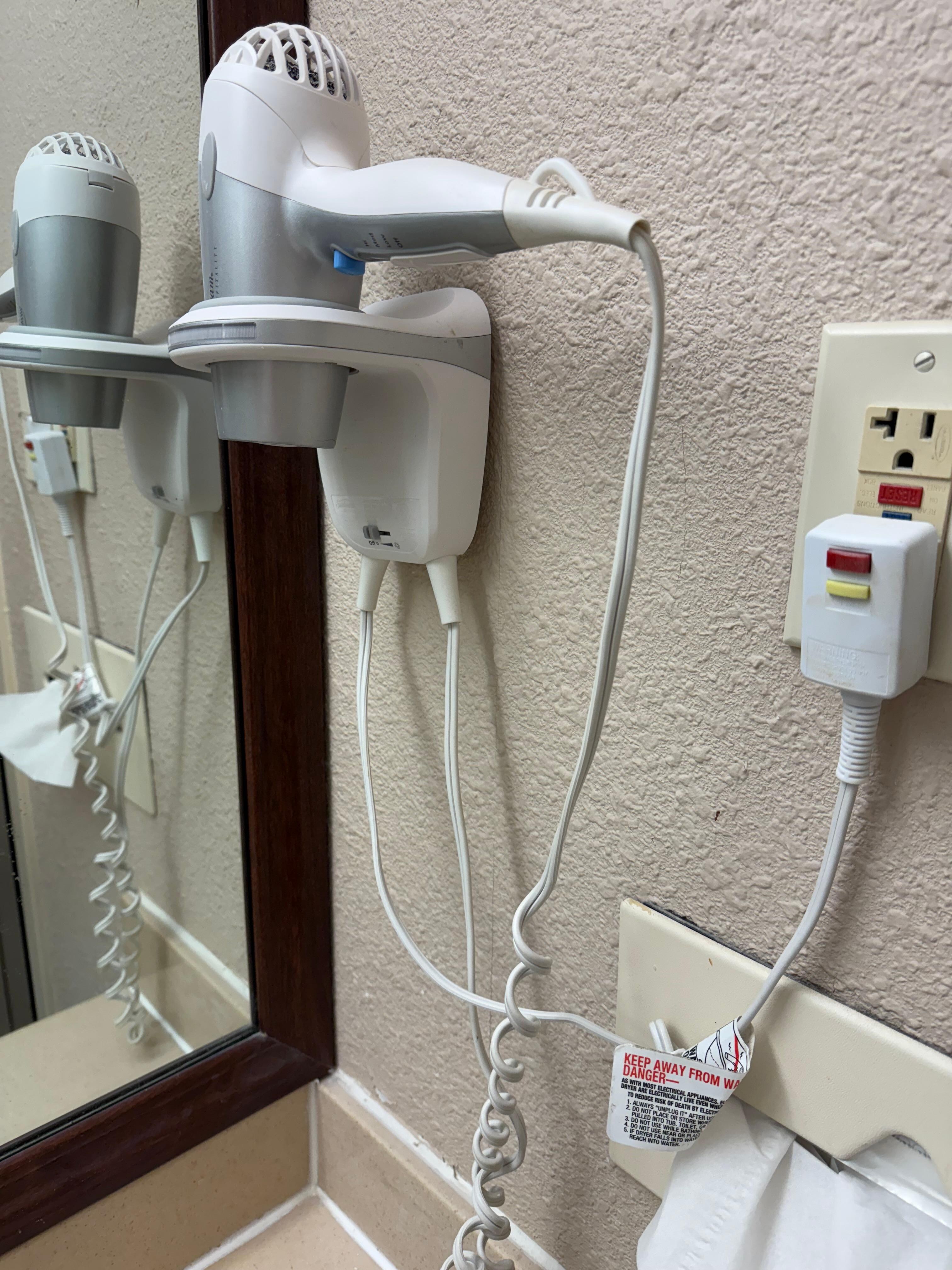 Barely hanging on the wall 