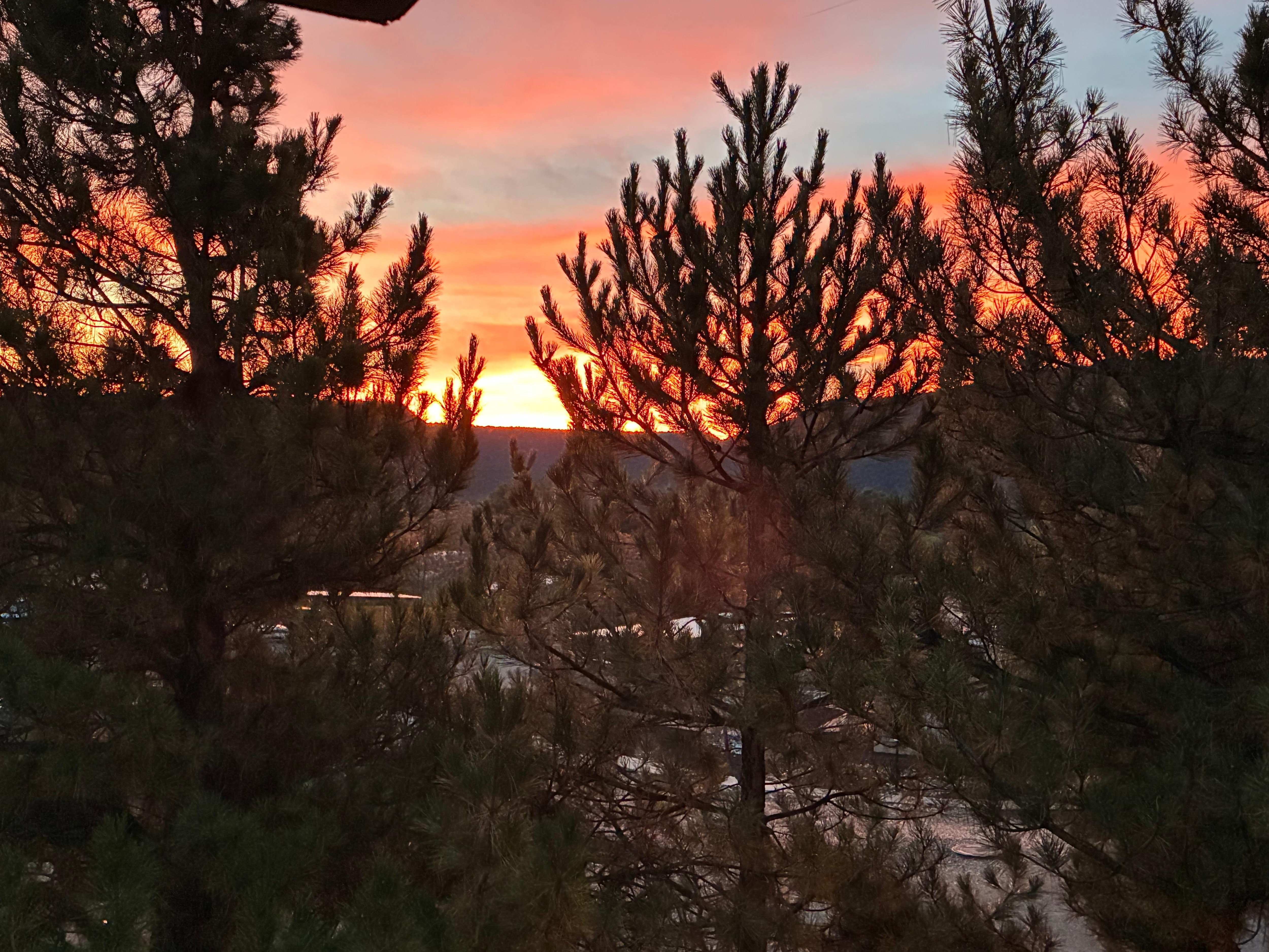 Sunrise from balcony