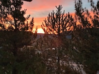 Sunrise from balcony