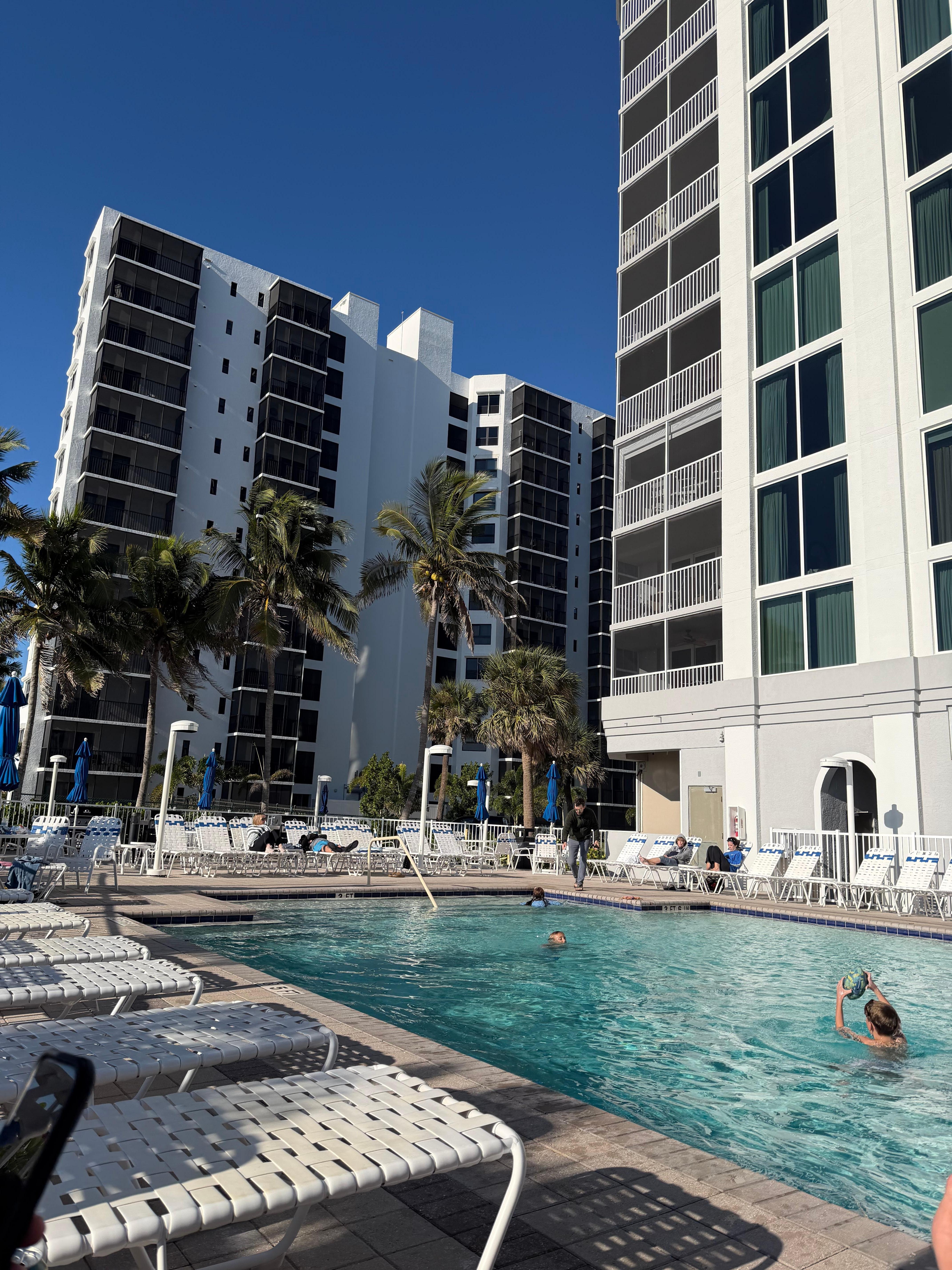 From the pool - we also enjoyed using the grills a few evenings  