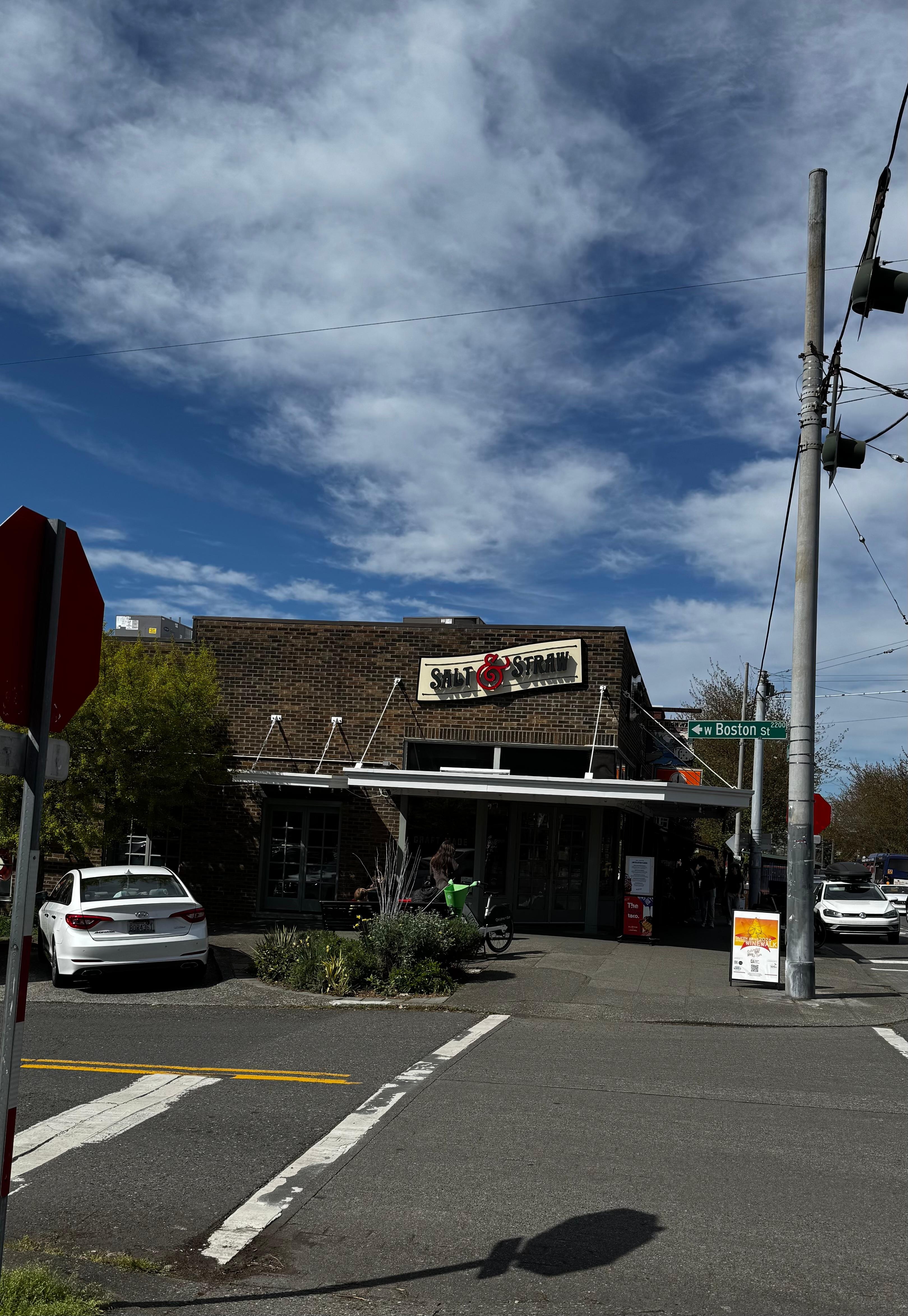 Nearby ice cream shop ( delicious)