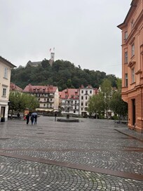 Building is on the right with views of the river.