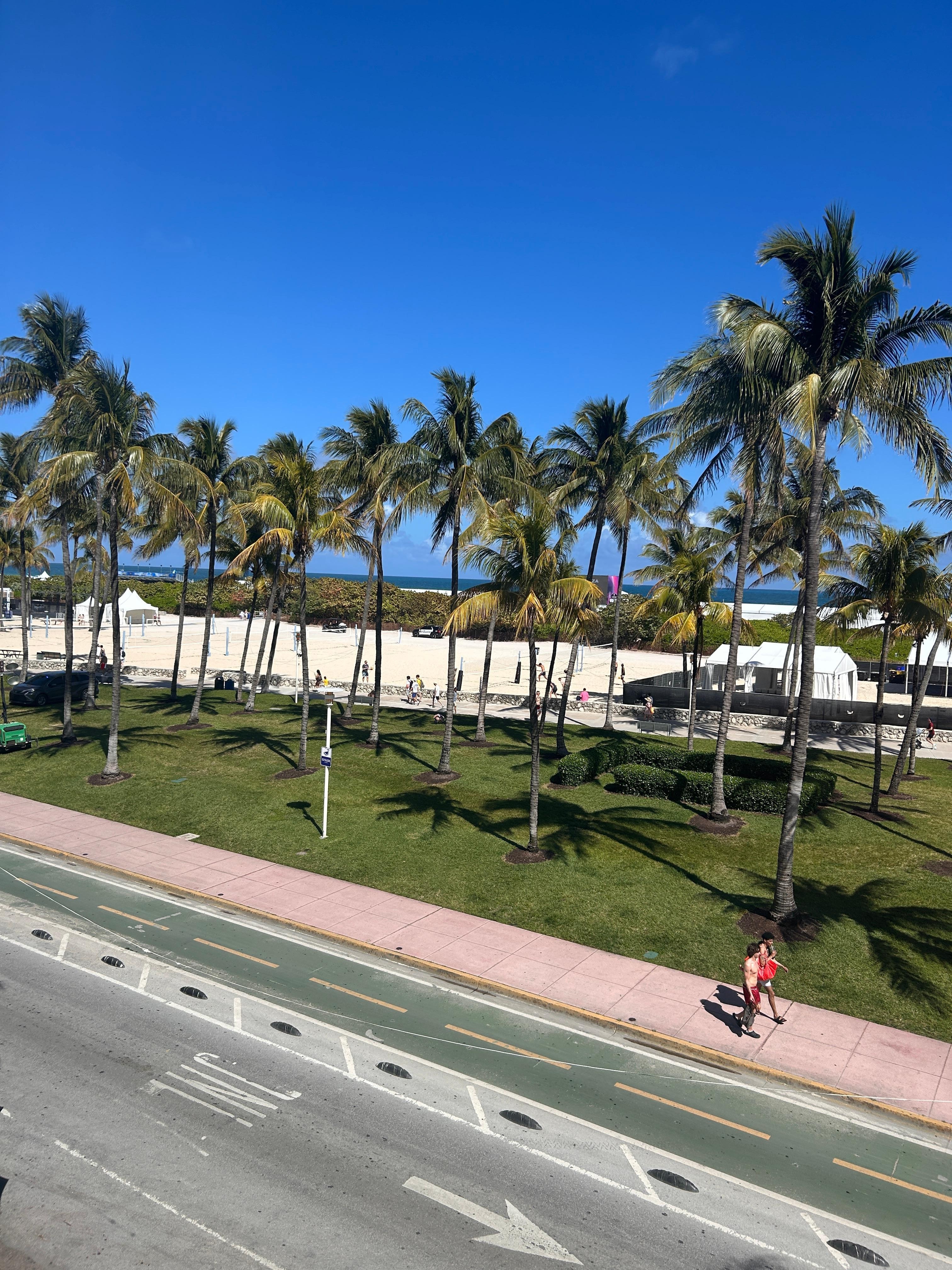 Outside our hotel room window 