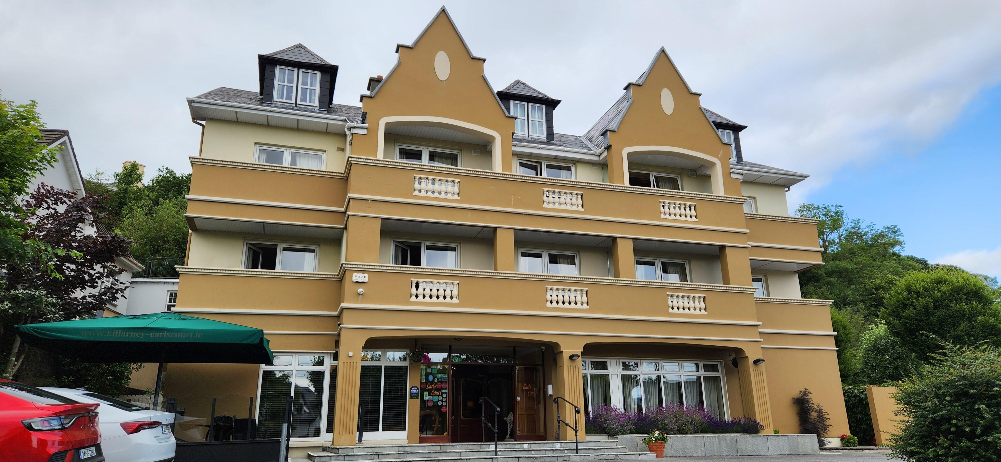 View of the front of the hotel