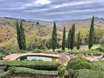 View from deck over the pool