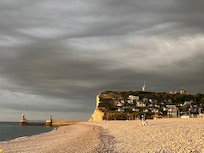 Beach looking toward harbour