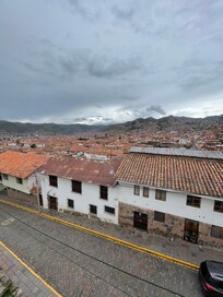 View from the dining area/kitchen