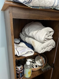 Disgusting linens. Mattress was very old and stained. Pillows were disgusting as well.