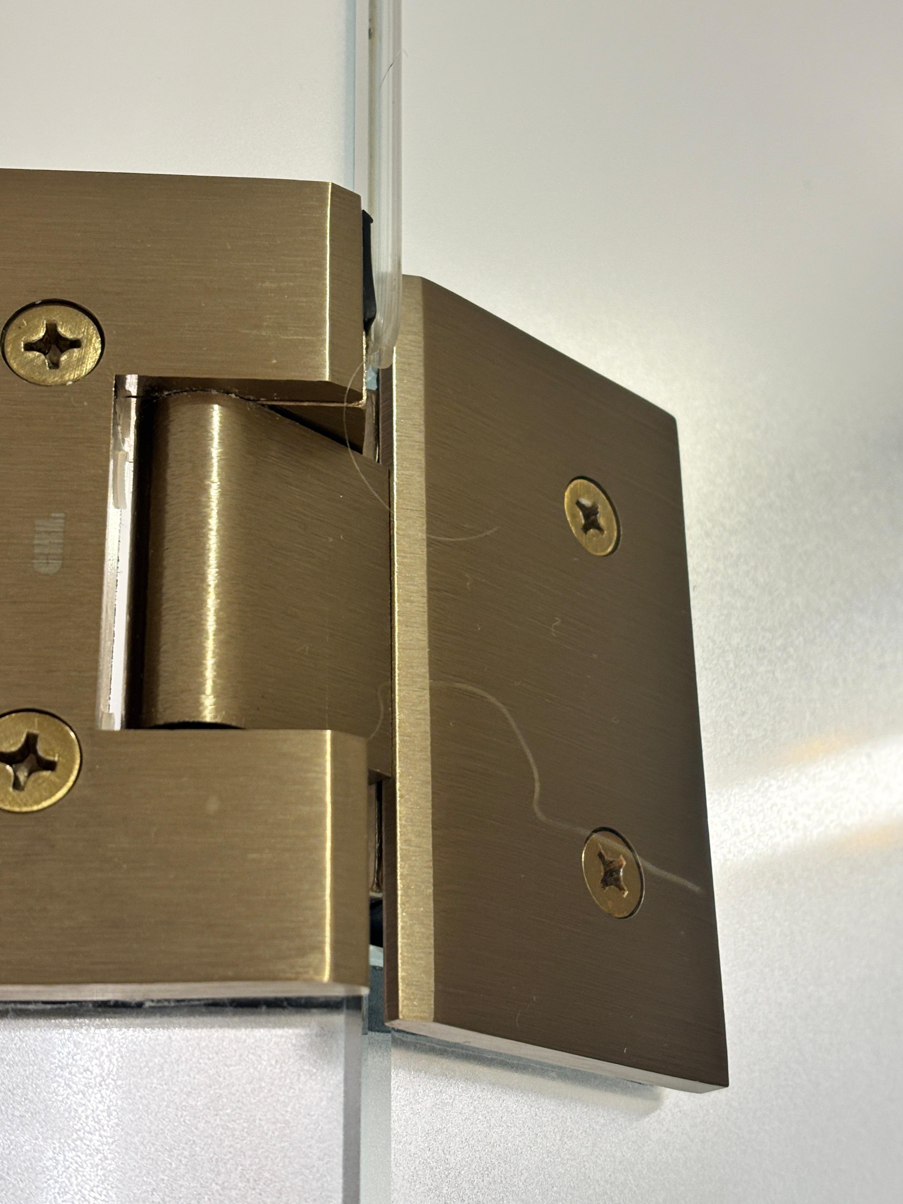 1 of 2 areas I found in my shower with hair left when I arrived.