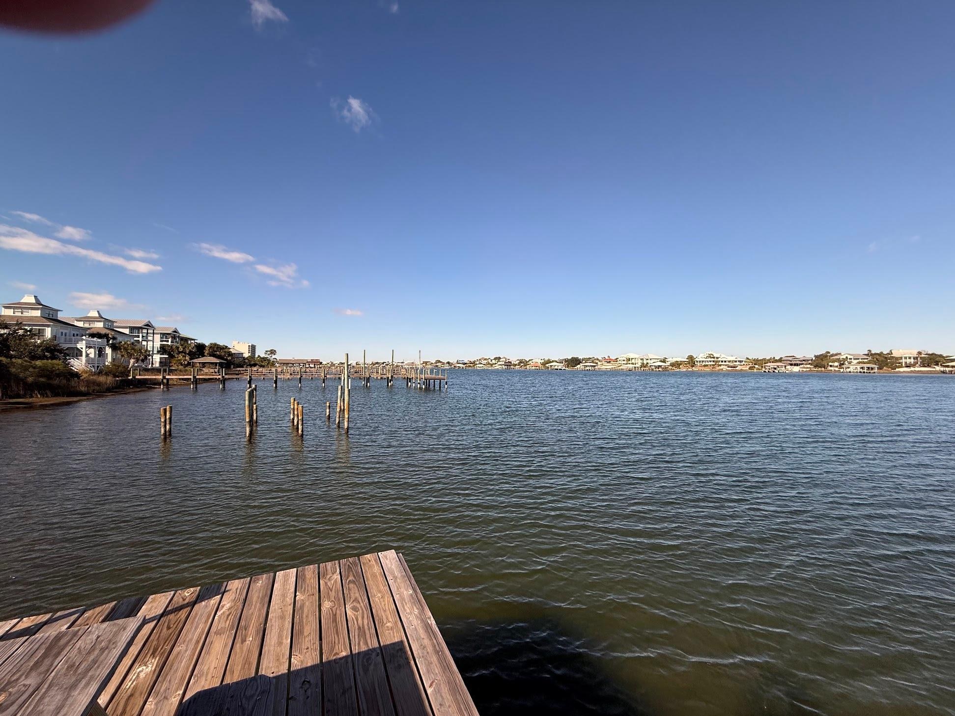 View from Picnic Table on Boat Dock in Back Yard.