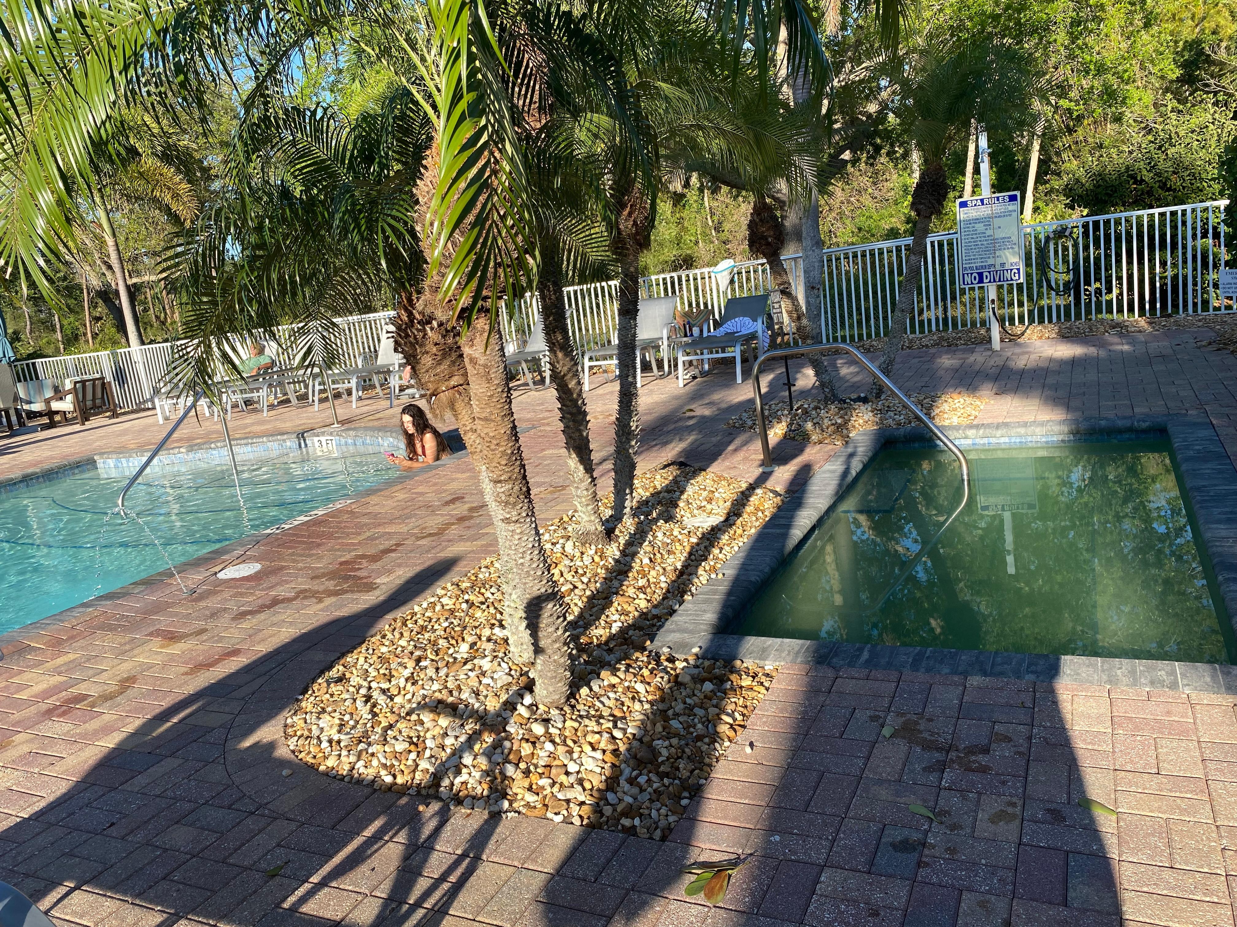 The green hot tub.