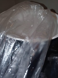 Ice bag already wet before using