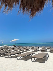 Resort’s beach area