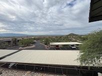 Easy parking. Stairs required to enter unit. But makes for better views!