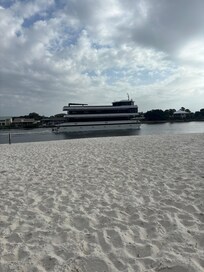 Barge coming through