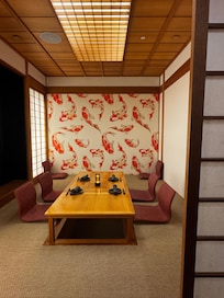 Beautiful traditional room in the Arakawa restaurant