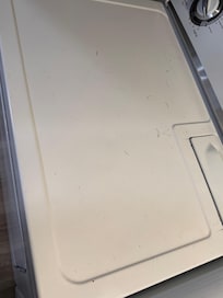 Likely dirt from the basement steps