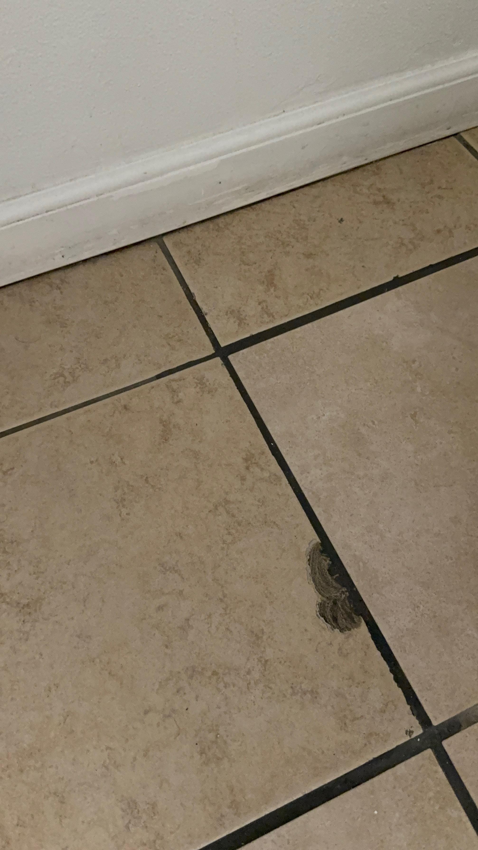 Broken tile