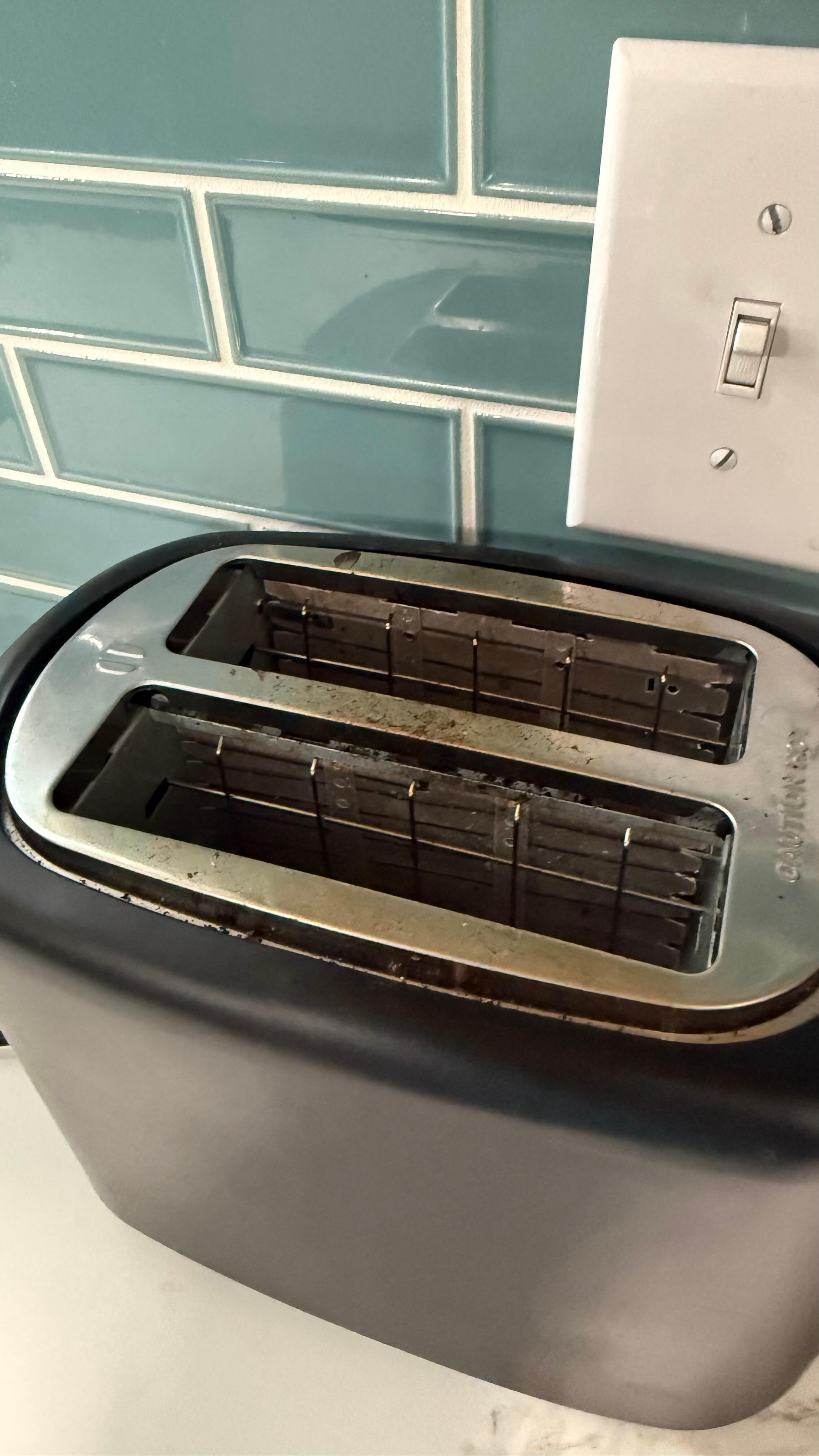 Toaster crumbs - we did not use