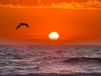 Sunset right out the front door of the condo!