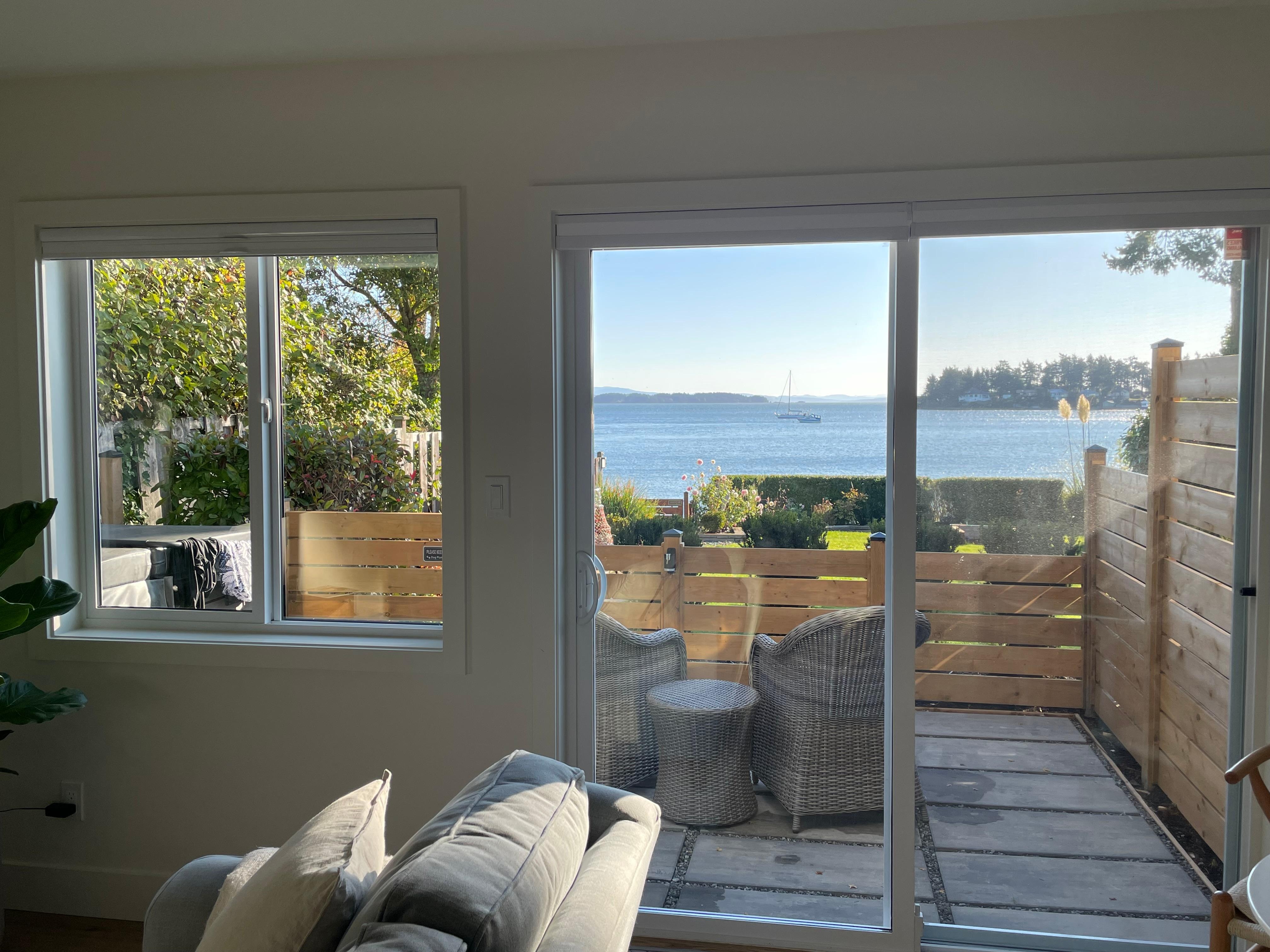 Bright sunny view from inside 