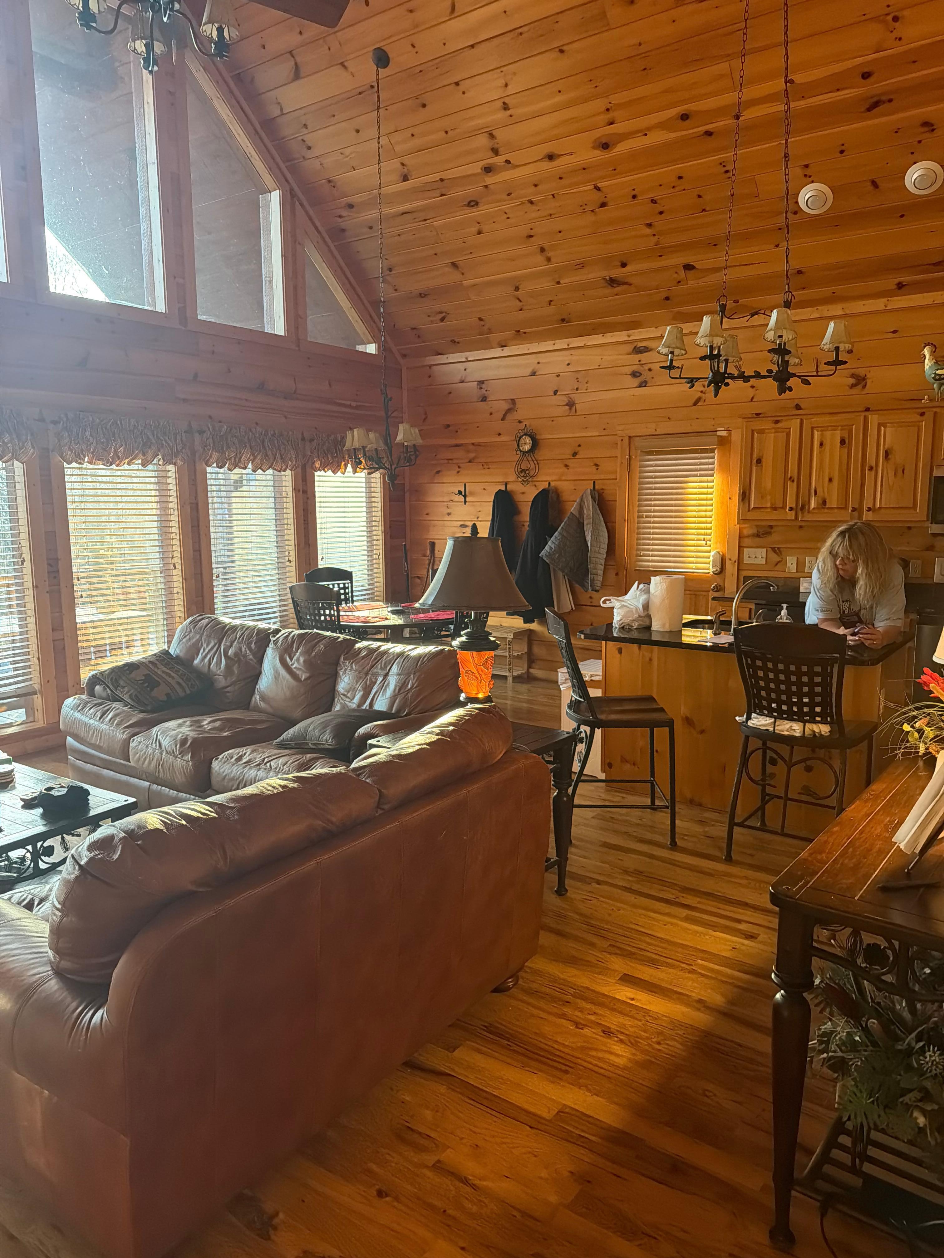 Gail my wife when we first got there