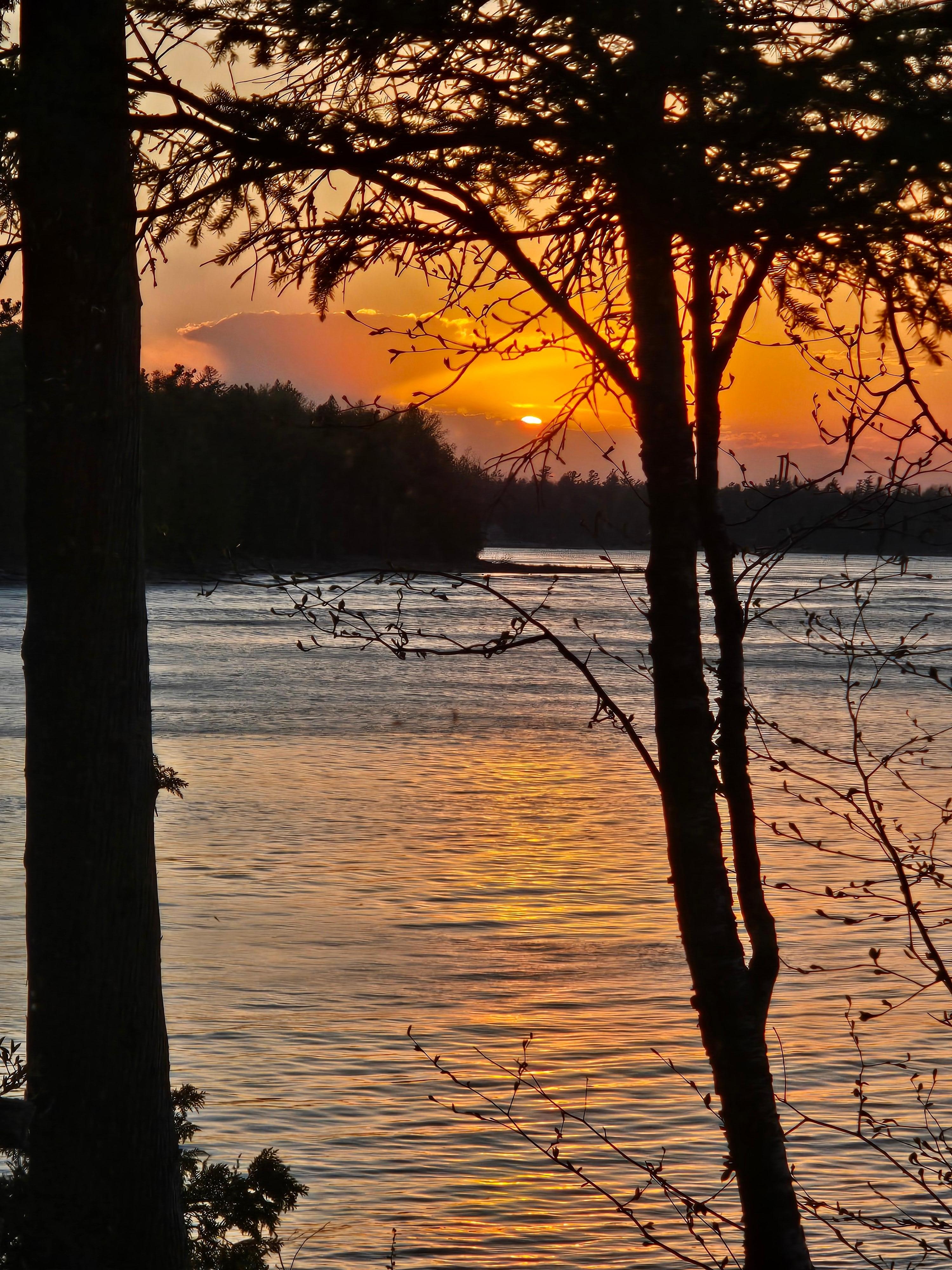 Sunset view from cottage.