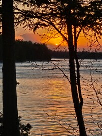 Sunset view from cottage.