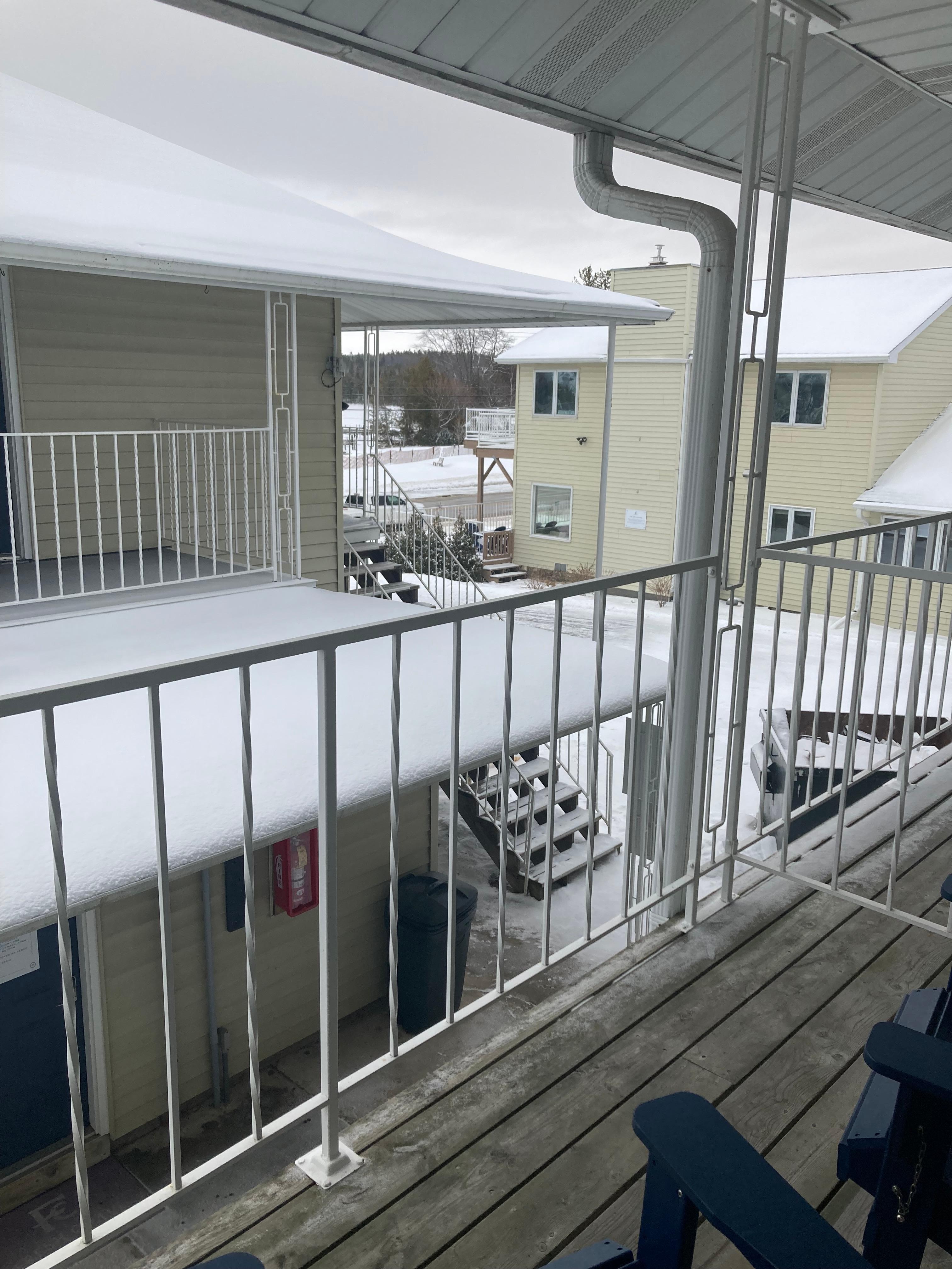 The view from the balcony.