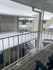 The view from the balcony.