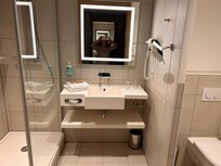 Bathroom with heated floors.