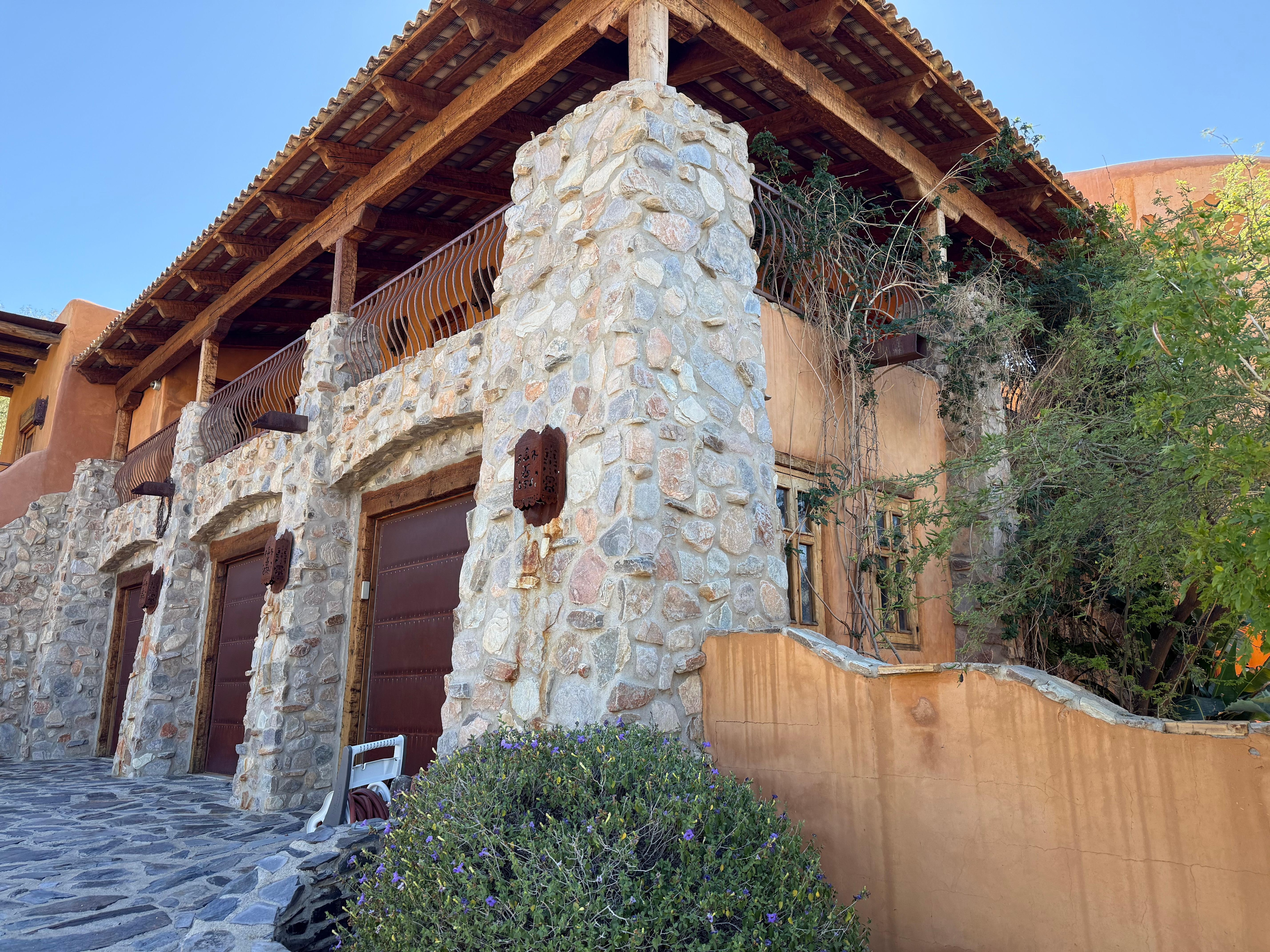 Gorgeous stone and woodwork design