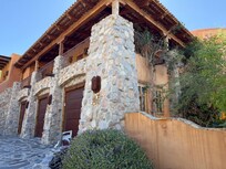 Gorgeous stone and woodwork design